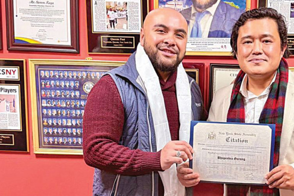 भूपेन्द्र सम्मानित